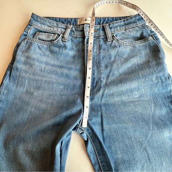 Womens 7 For All Mankind Jeans Flare bottom Vintage Y2K, High-Rise Bootcut Jeans - Picture 9 of 13